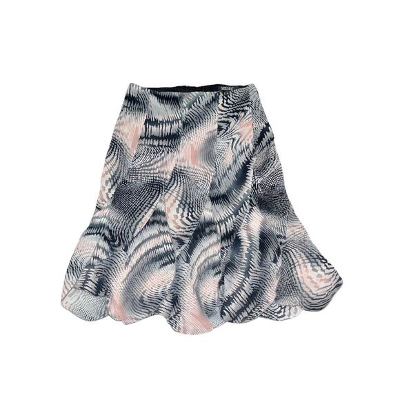 Karen Kane Lifestyle Petite Skirt Zebra Print Abstract SIze 4 A line flowy 90s - Picture 1 of 4